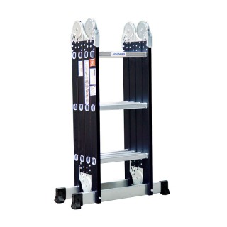 Thang nhôm gấp đa năng 4 đoạn Advindeq ADM103 Black